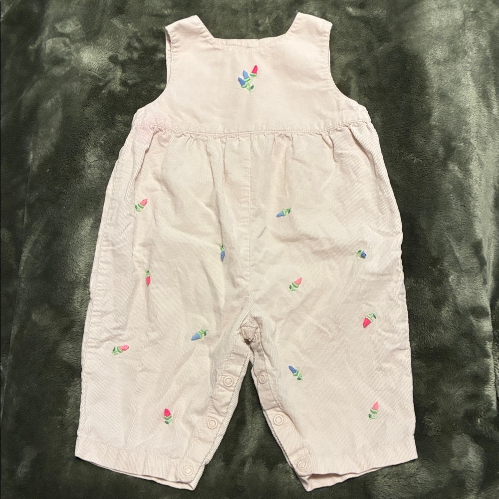 Talbots Kids Cream Cotton Overalls